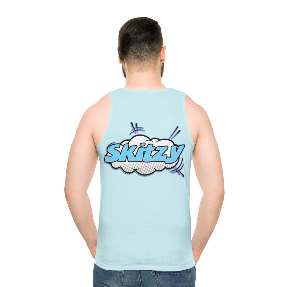 Unisex 'Skitzy' YouTube Merch Tank Top - men back