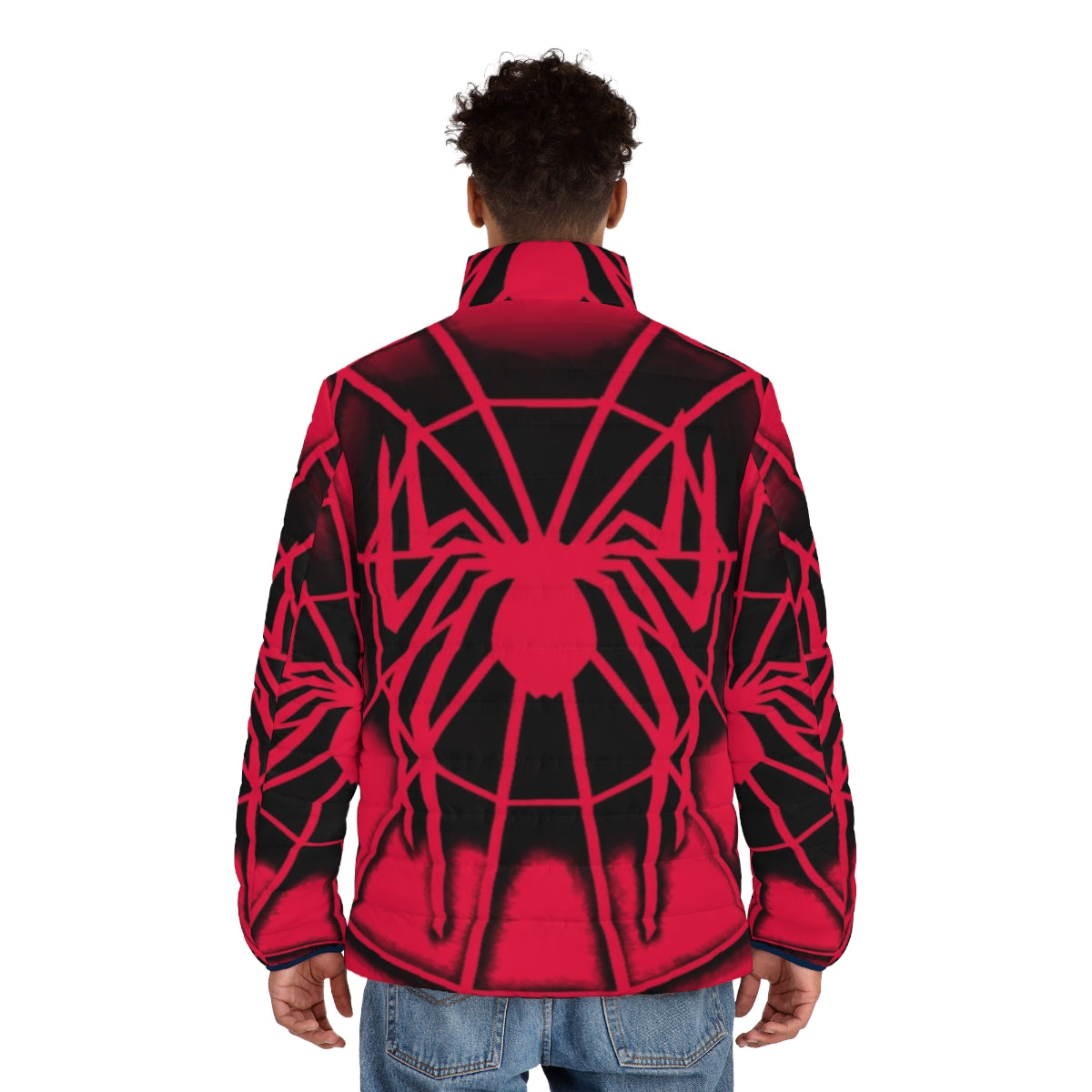 The Human Spider Official 2002 Spiderman Puffer Jacket - men back