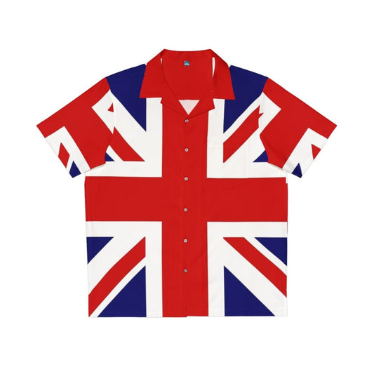 Union Jack pattern Hawaiian shirt for punk rock cosplay