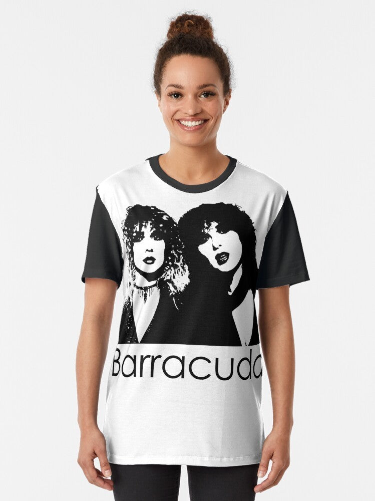 Retro barracuda graphic t-shirt with a vintage 70s design - Women