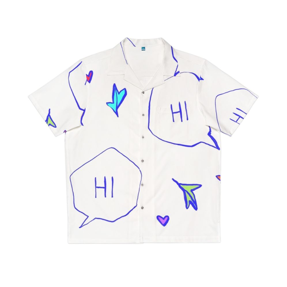 Heartstopper Hi Quote Hawaiian Shirt for LGBT Friendship