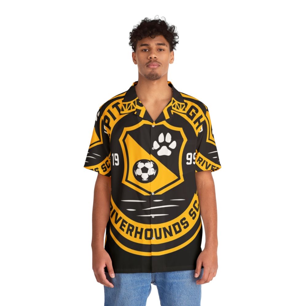 Pittsburgh Riverhounds Hawaiian-inspired Classic T-Shirt with PNG Graphic - People Front