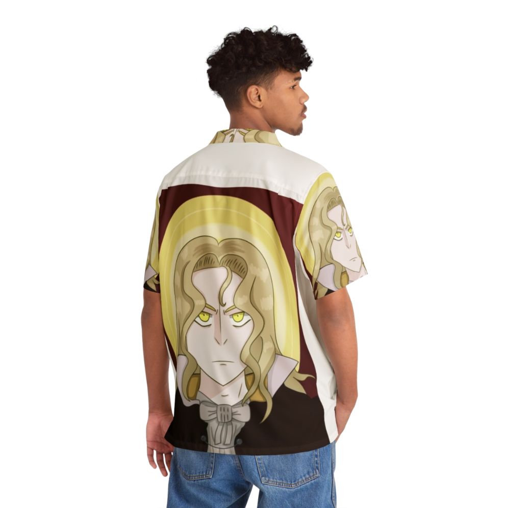 Alucard Castlevania Gothic Horror Hawaiian Shirt - Flat lay