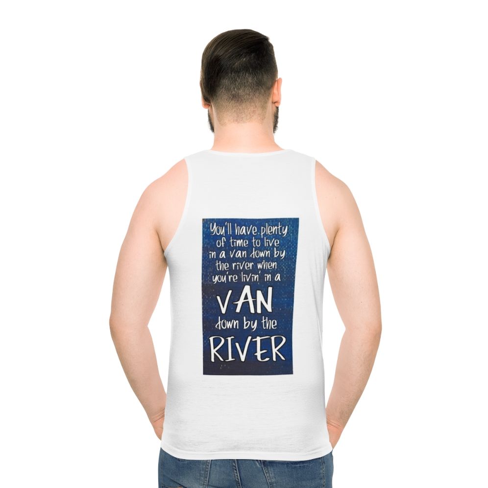 Chris Farley Van Down By The River Unisex Tank Top - men back