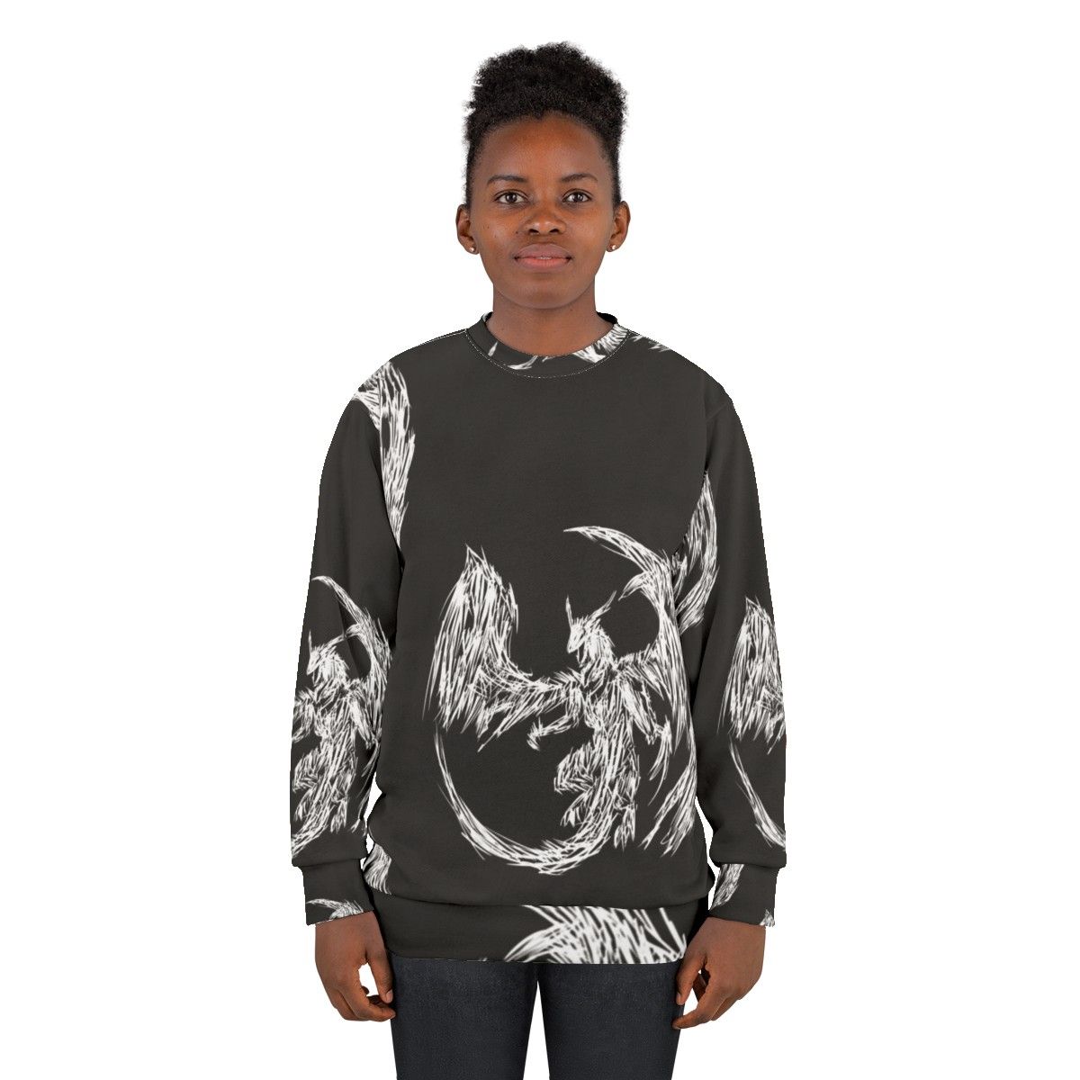 Mystic Lightning Dragon Sweatshirt featuring legendary animals - women