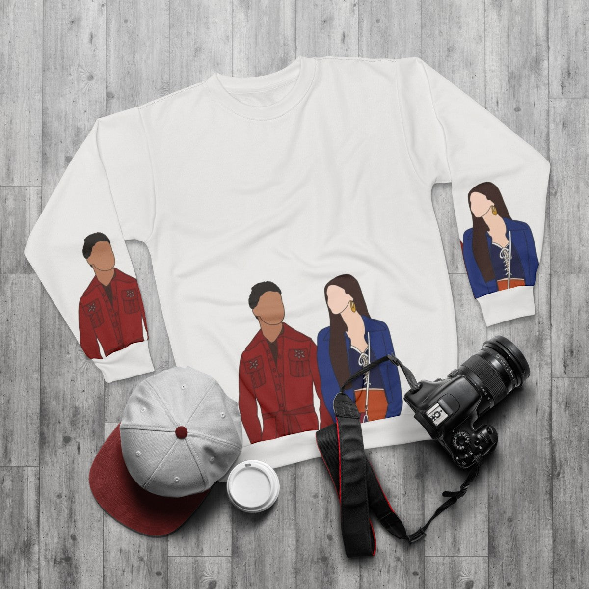 "Sex Education Ruby And Anwar Netflix TV Show Sweatshirt" - flat lay