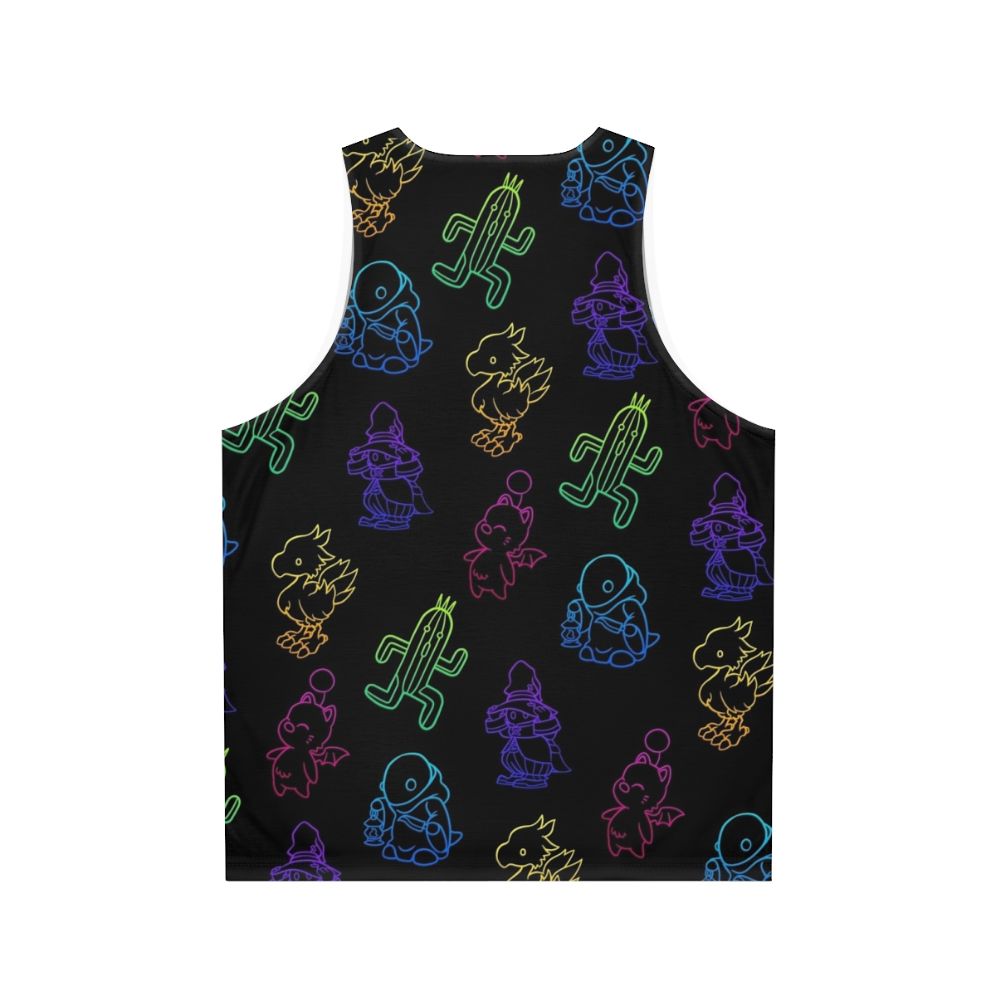 Final Fantasy minimalist unisex tank top - Back