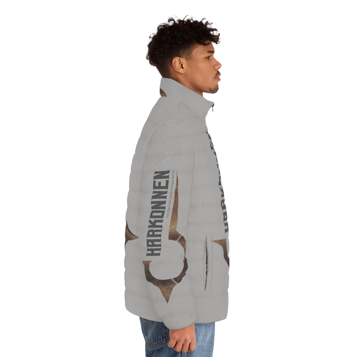 Dune House Harkonnen Puffer Jacket - Officially Licensed Sci-Fi Movie Merchandise - men side right