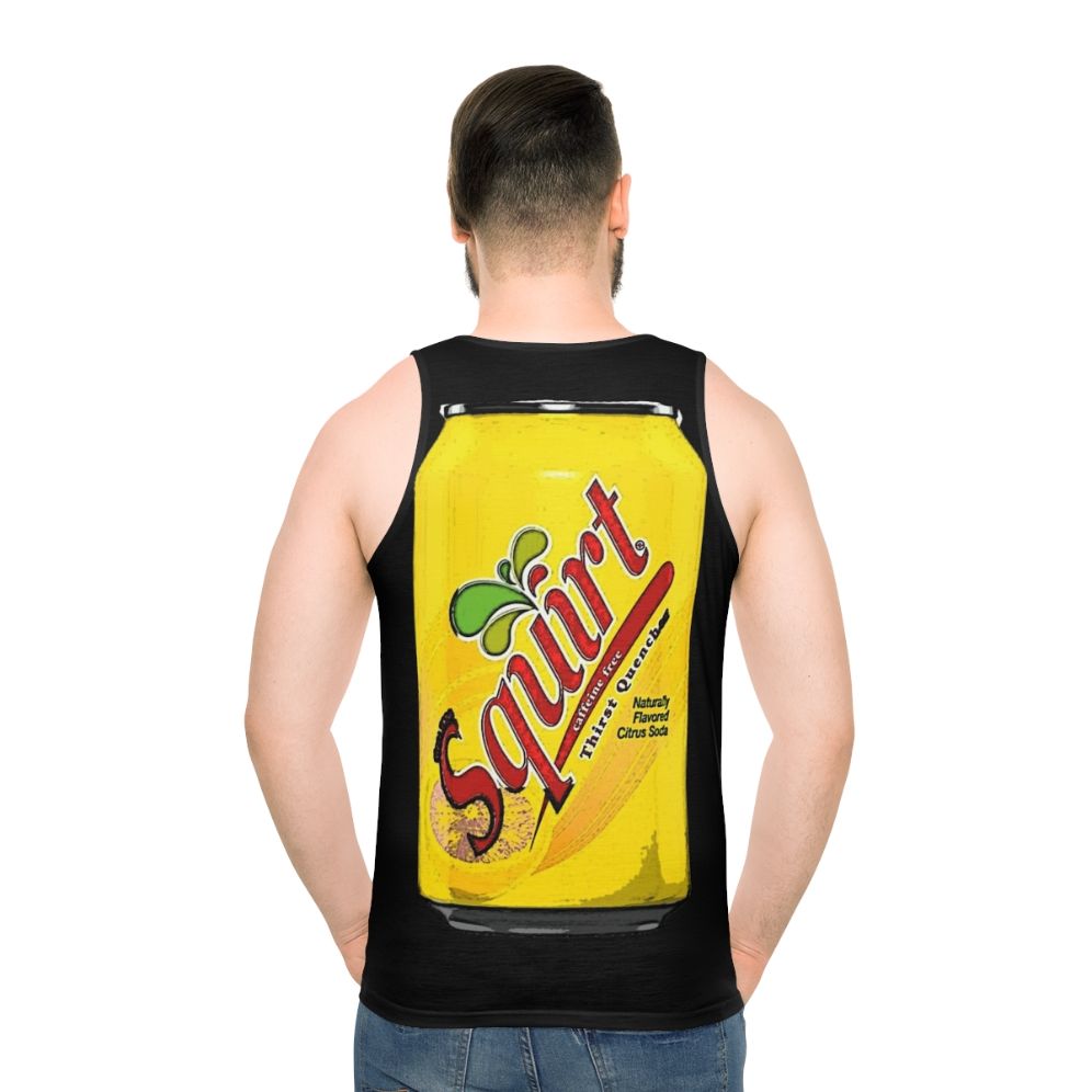 Vintage Squirt Soda Unisex Tank Top - men back