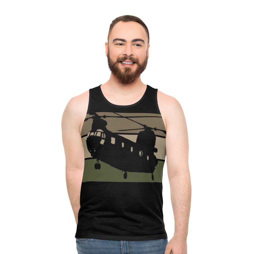 Unisex Chinook military tank top - men