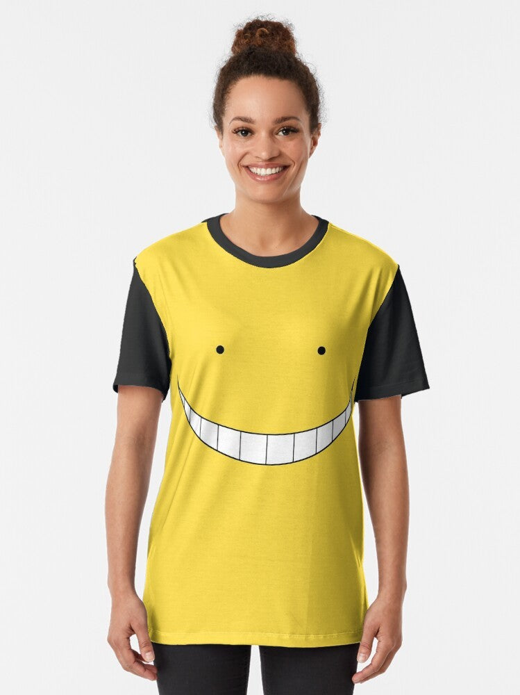 Assassination Classroom Korosensei Graphic T-Shirt featuring the main characters Karma Akabane and Nagisa Shiota - Women