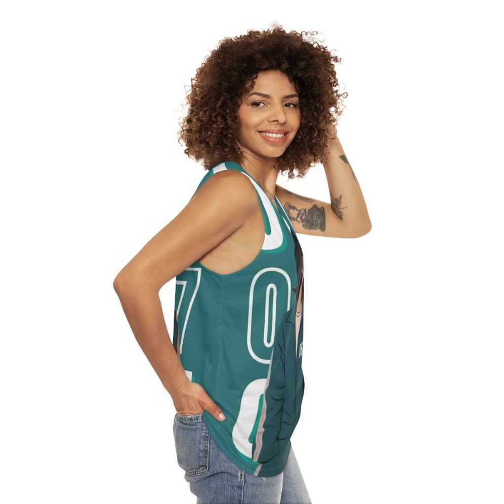 Kang Sae Byeok Squid Game Player 067 Unisex Tank Top - women side