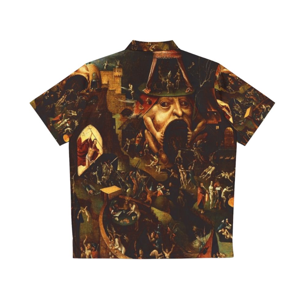 Hieronymus Bosch's "Christ in Limbo" inspired tropical Hawaiian shirt - Back