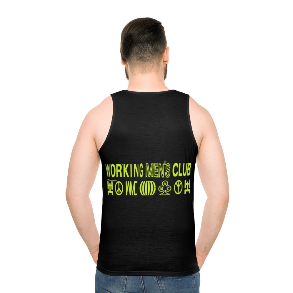 Indie Music Working Men's Club Unisex Tank Top - men back