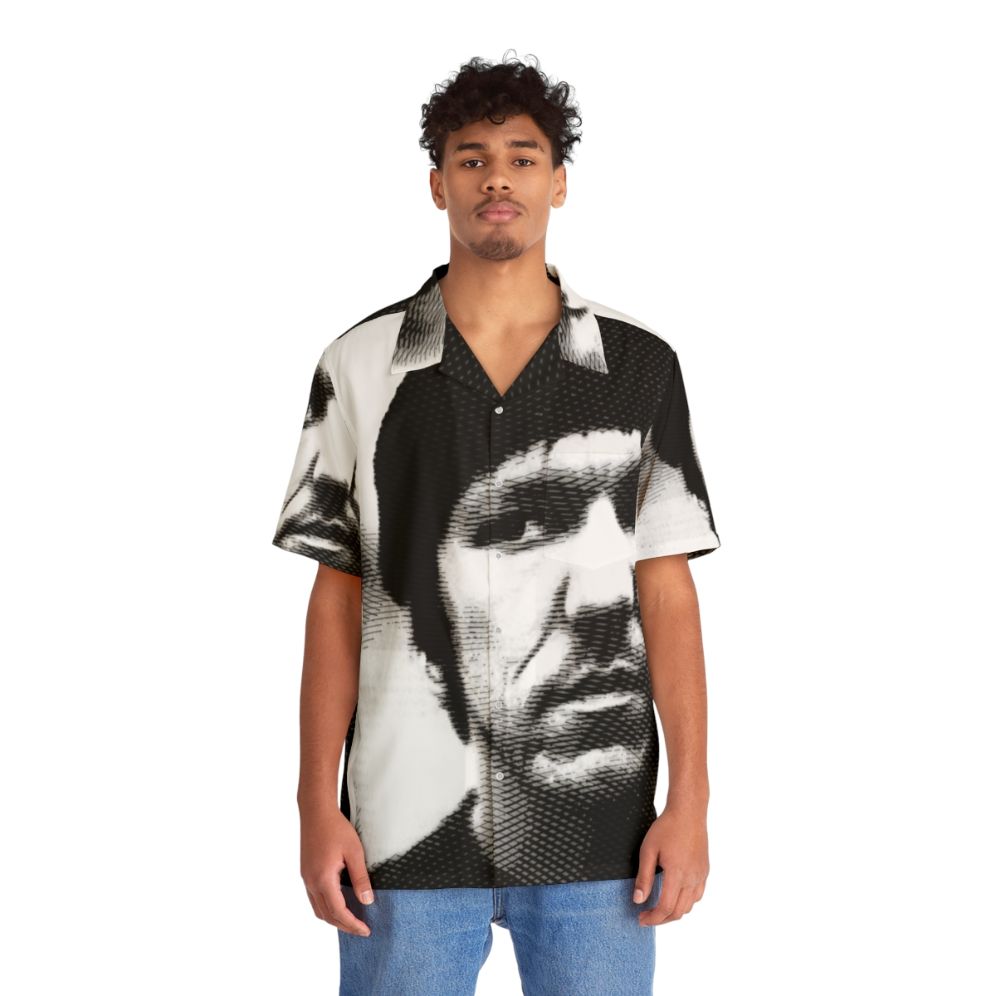 Elliott Smith Tribute Hawaiian Shirt with Engraved Design - People Front