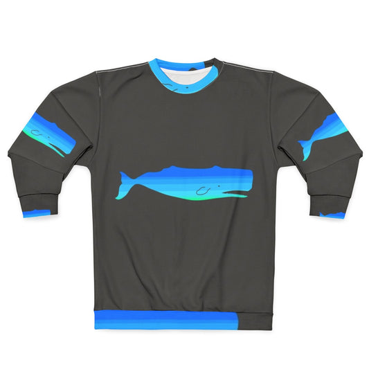 Legendary Blue Whale Sweatshirt with Iconic Ocean Animal Art