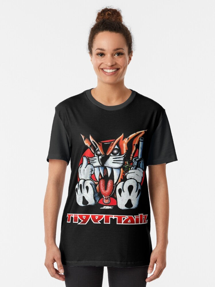 Tigertailz Glam Metal Band Graphic T-Shirt - Women