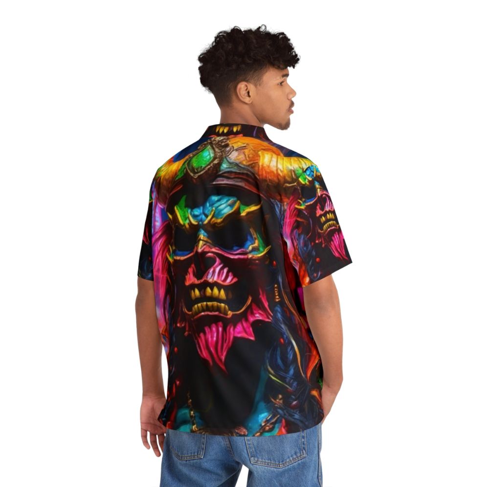 Neon Pirate Hawaiian Shirt - People Back