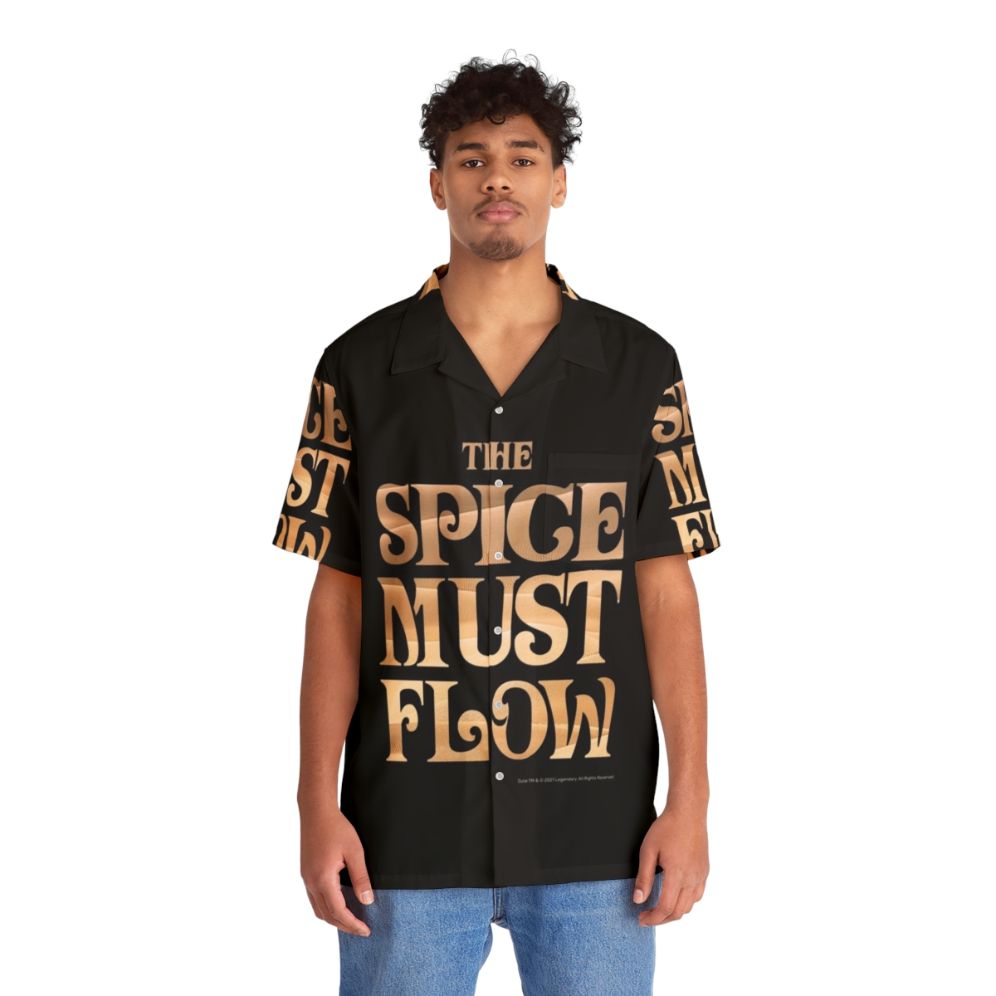 Dune Hawaiian Shirt with Atreides, Harkonnen, and Faction Symbols - People Front