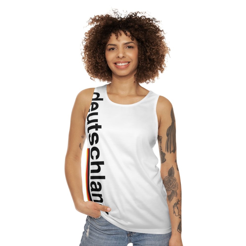 Deutschland unisex pride soccer/futball tank top - women