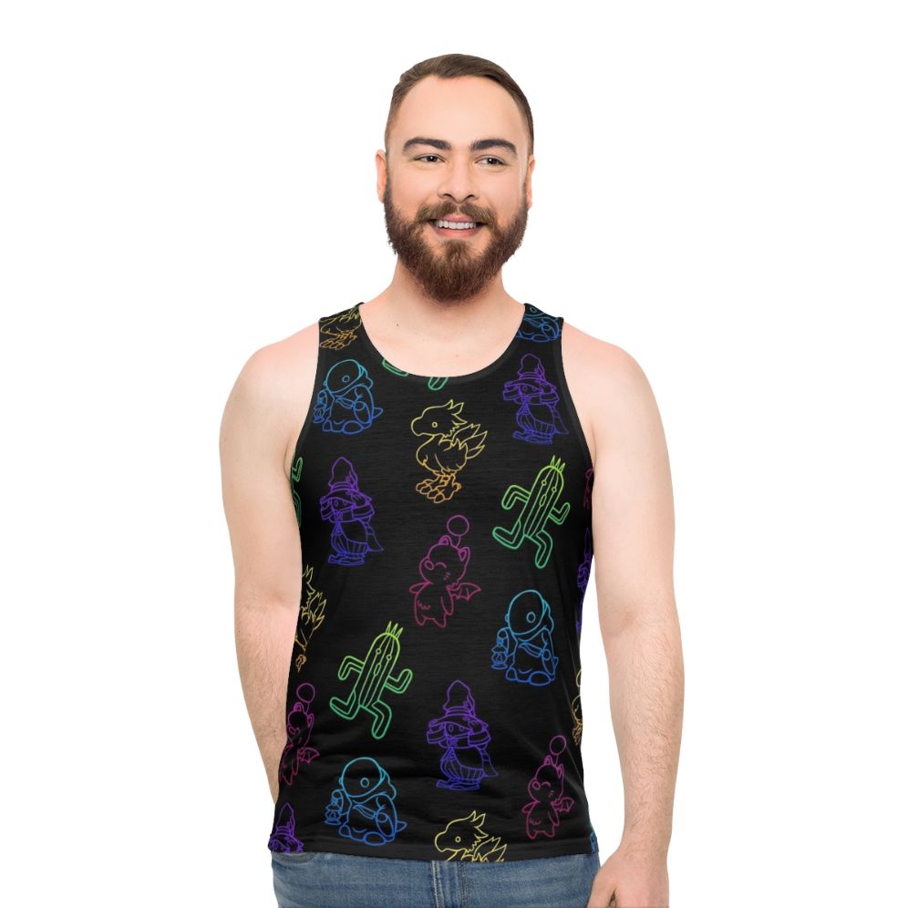 Final Fantasy minimalist unisex tank top - men