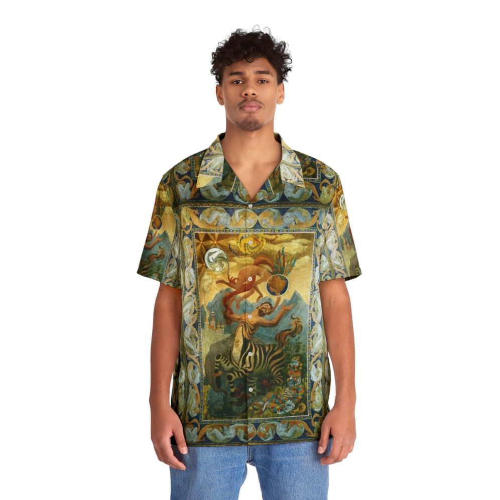 Vibrant Oliver Grimley Fantasy Hawaiian Shirt - People Front