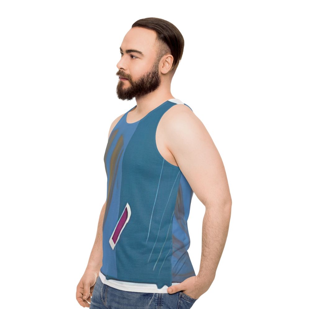 Sol Lewitt inspired conceptual art unisex tank top - men side