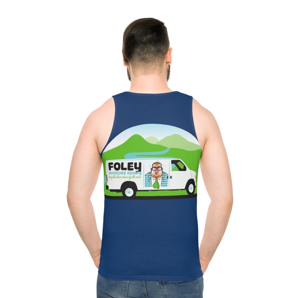 Chris Farley and Matt Foley Unisex SNL Tank Top - men back