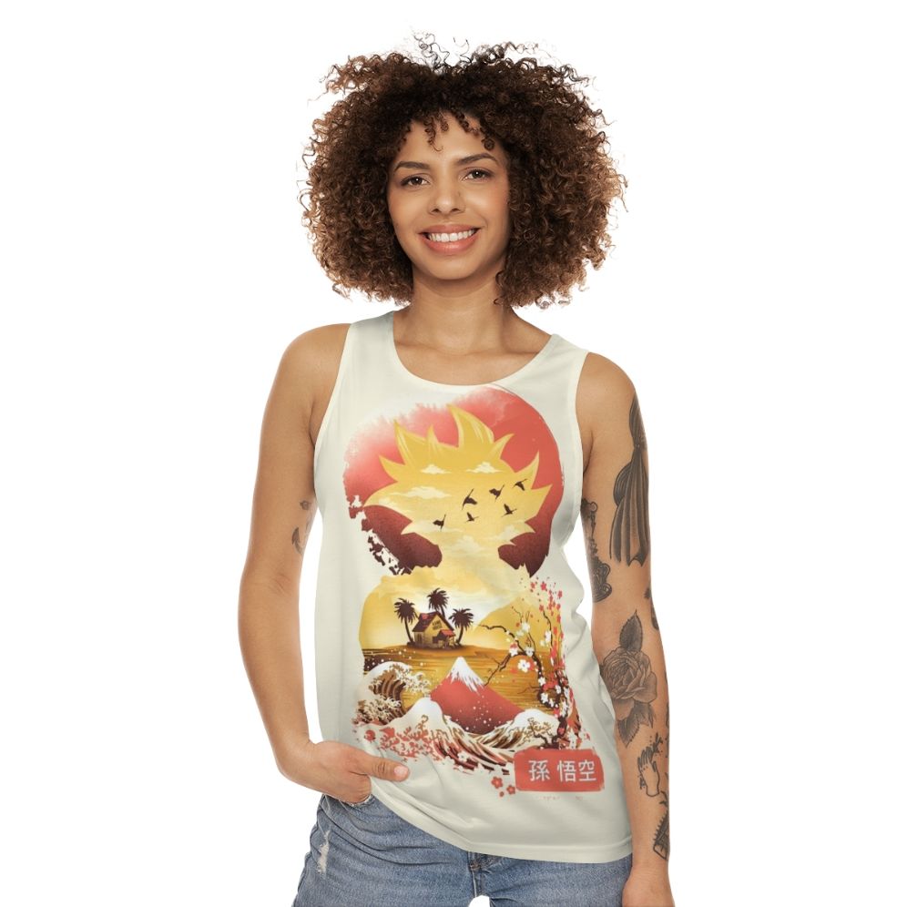 Ukiyo E Super Saiyan Unisex Anime Tank Top - women