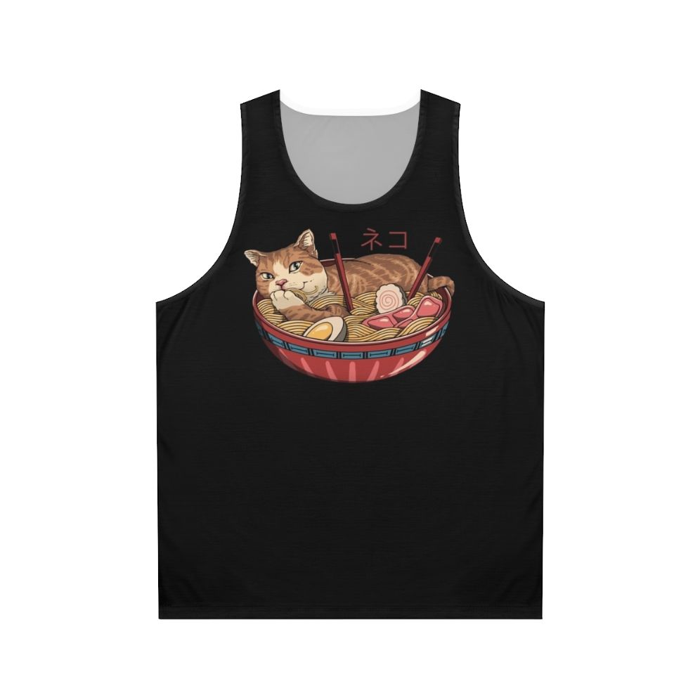 Neko Ramen Bowl Unisex Tank Top