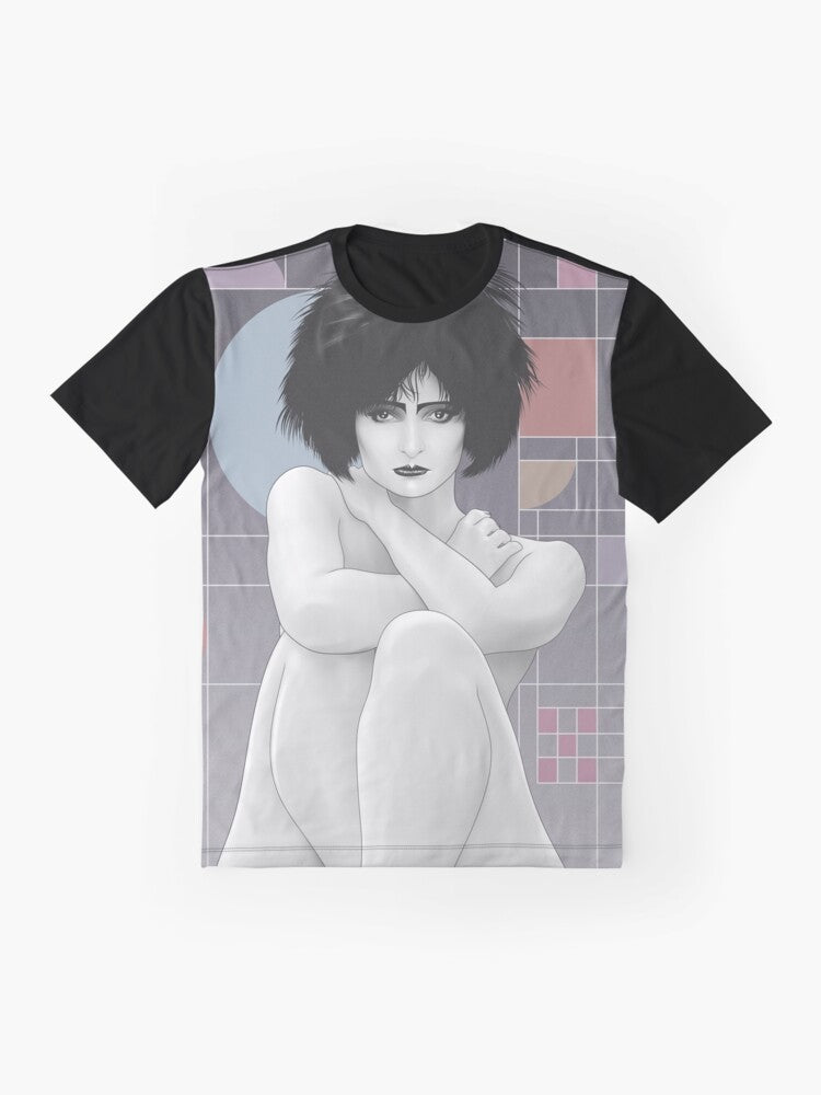 Siouxsie Sioux graphic t-shirt for 80s music fans - Flat lay