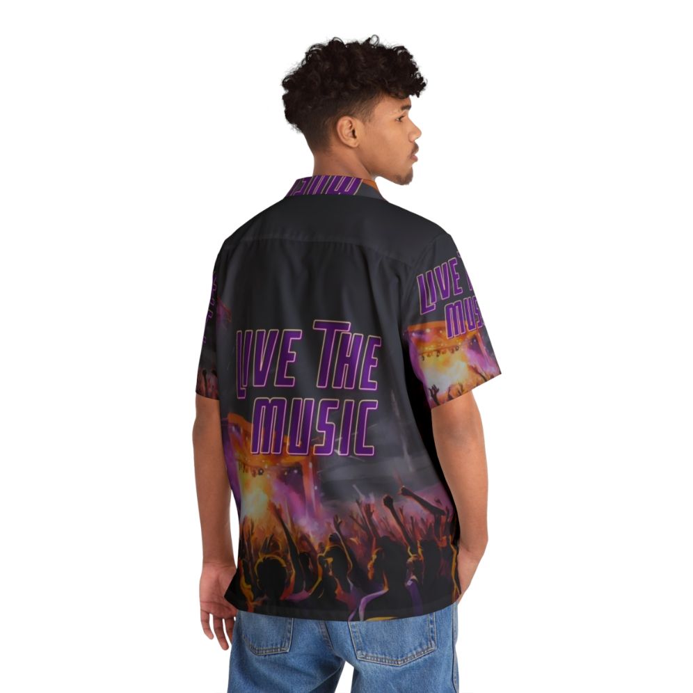 Futuristic Hawaiian Shirt for Music Lovers - People Back