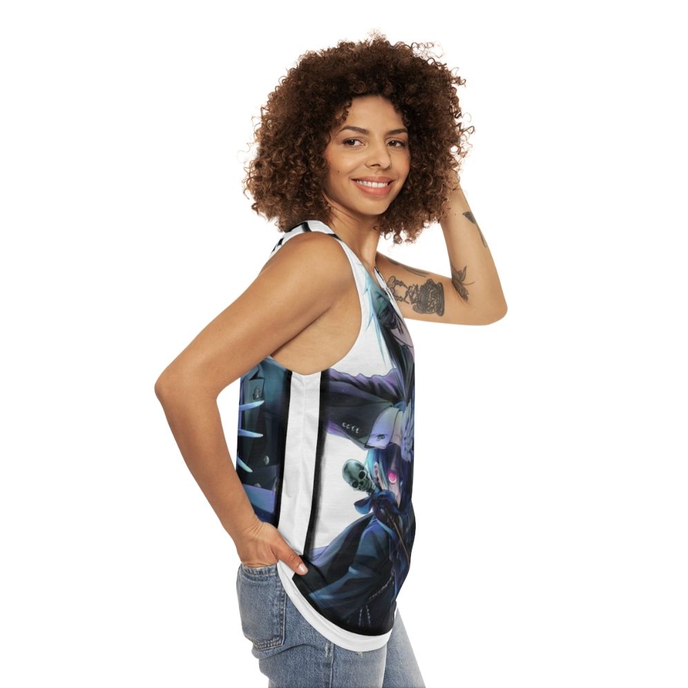 Black Butler Unisex Tank Top - women side