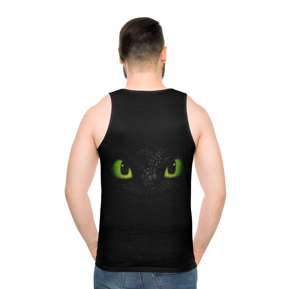 Toothless the Night Fury from How to Train Your Dragon unisex tank top - men back