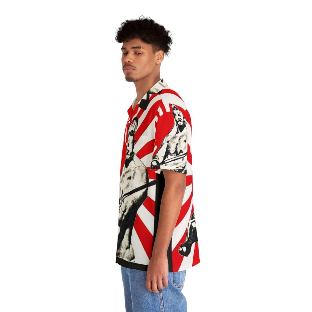 Yukio Mishima Japanese Author Inspired Hawaiian Shirt - People Left