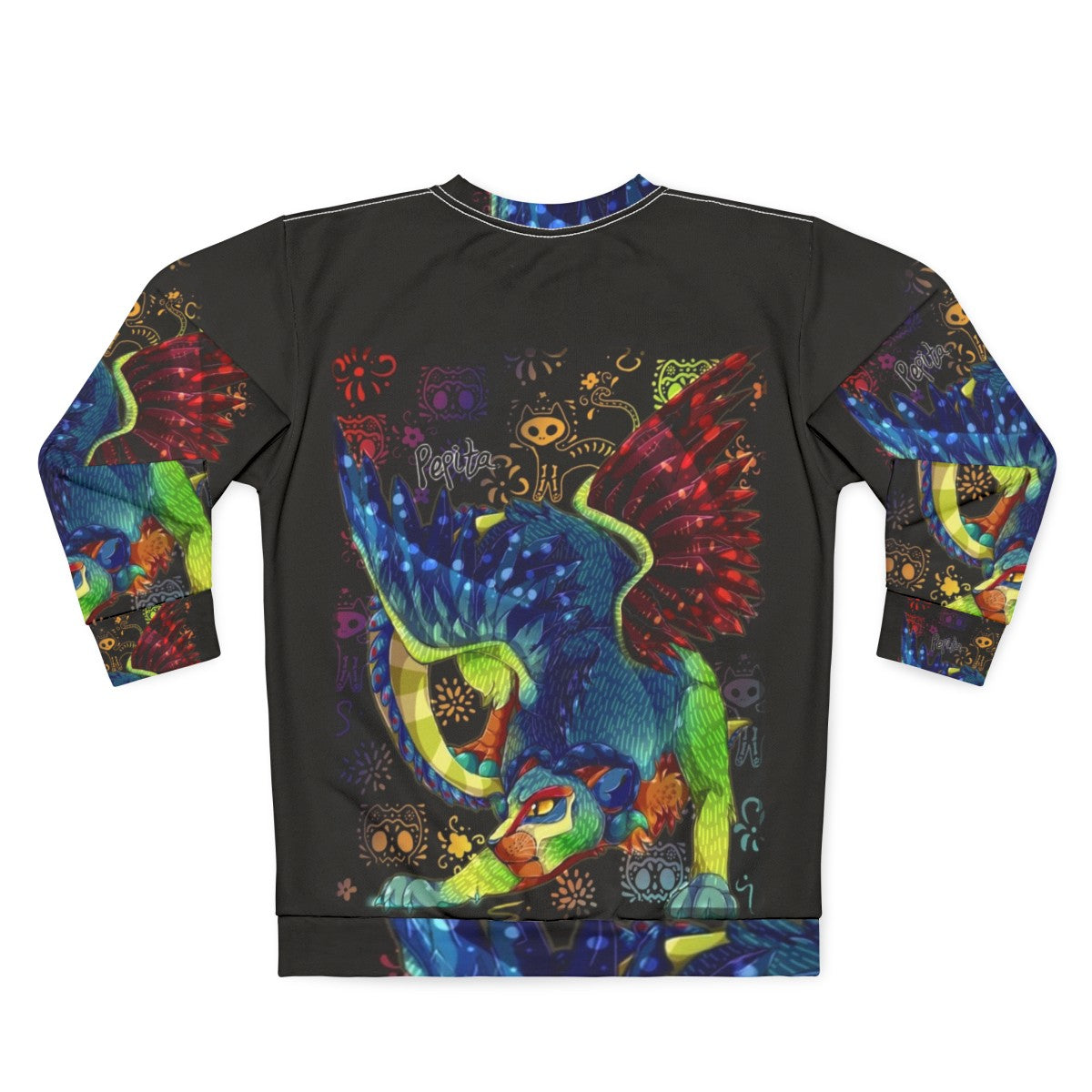 Pepita the Alebrije Coco Movie Inspired Feline Cat Sweatshirt - Back