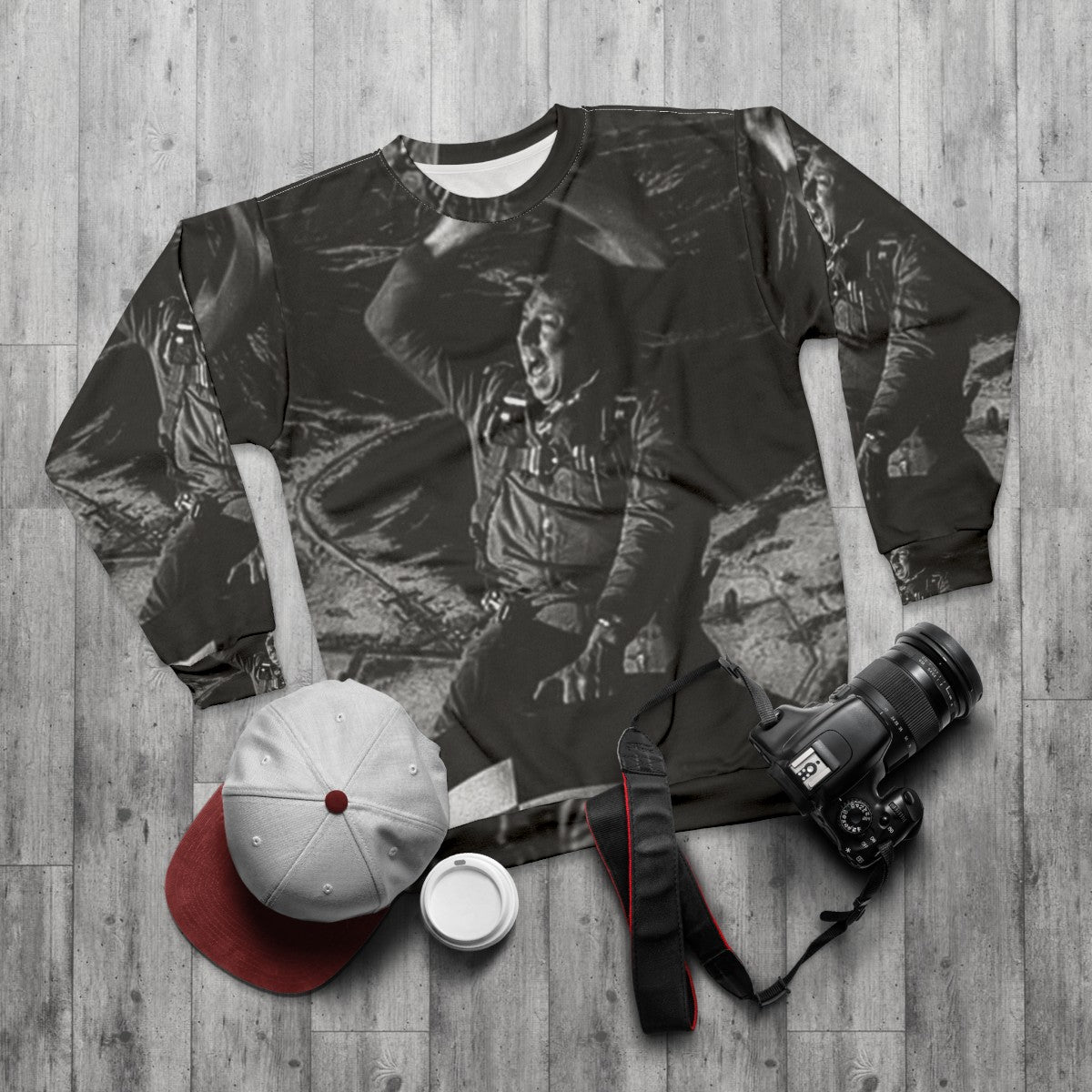 Dr. Strangelove Atomic Bomber Cowboy Sweatshirt - flat lay