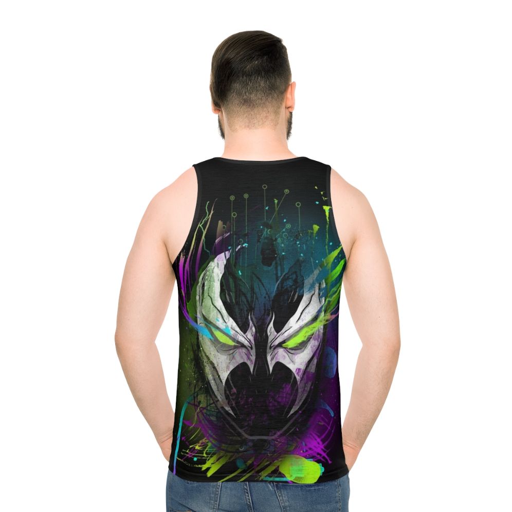 Spawn in the Disco Unisex Tank Top - men back