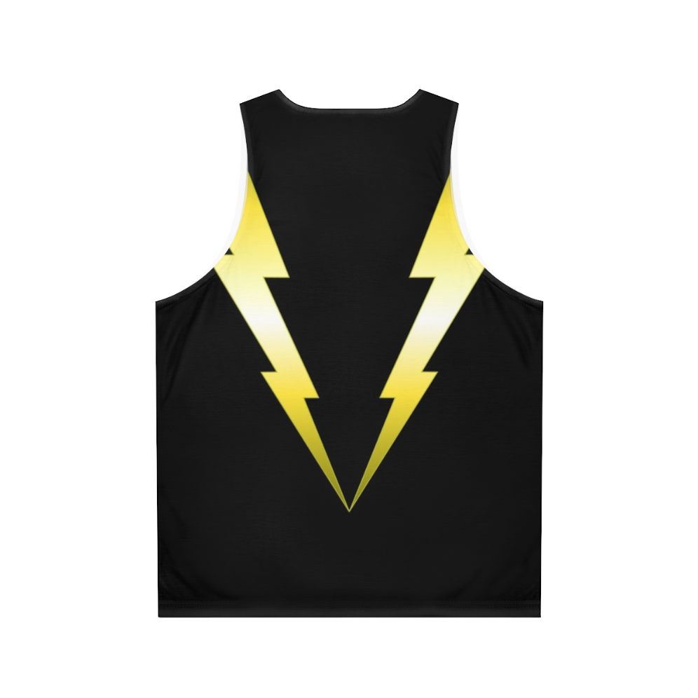 Unisex tank top with lightning bolt design - Back