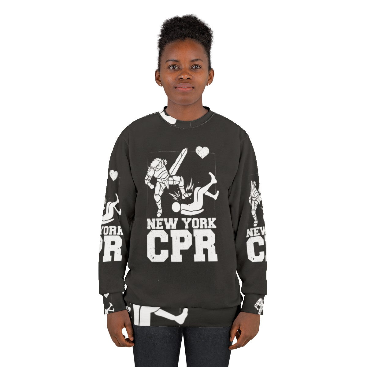 New York CPR Black Sweatshirt, video game merchandise - women