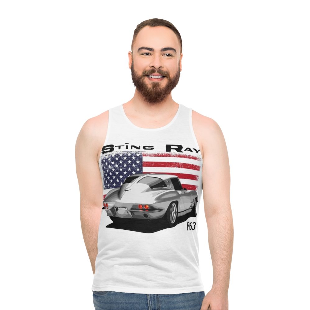 1963 Corvette Sting Ray Unisex Tank Top - men