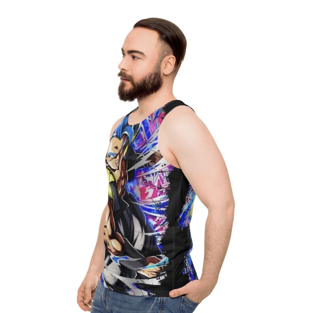 Ultimate Fusion Gogeta Unisex Dragon Ball Z Tank Top - men side