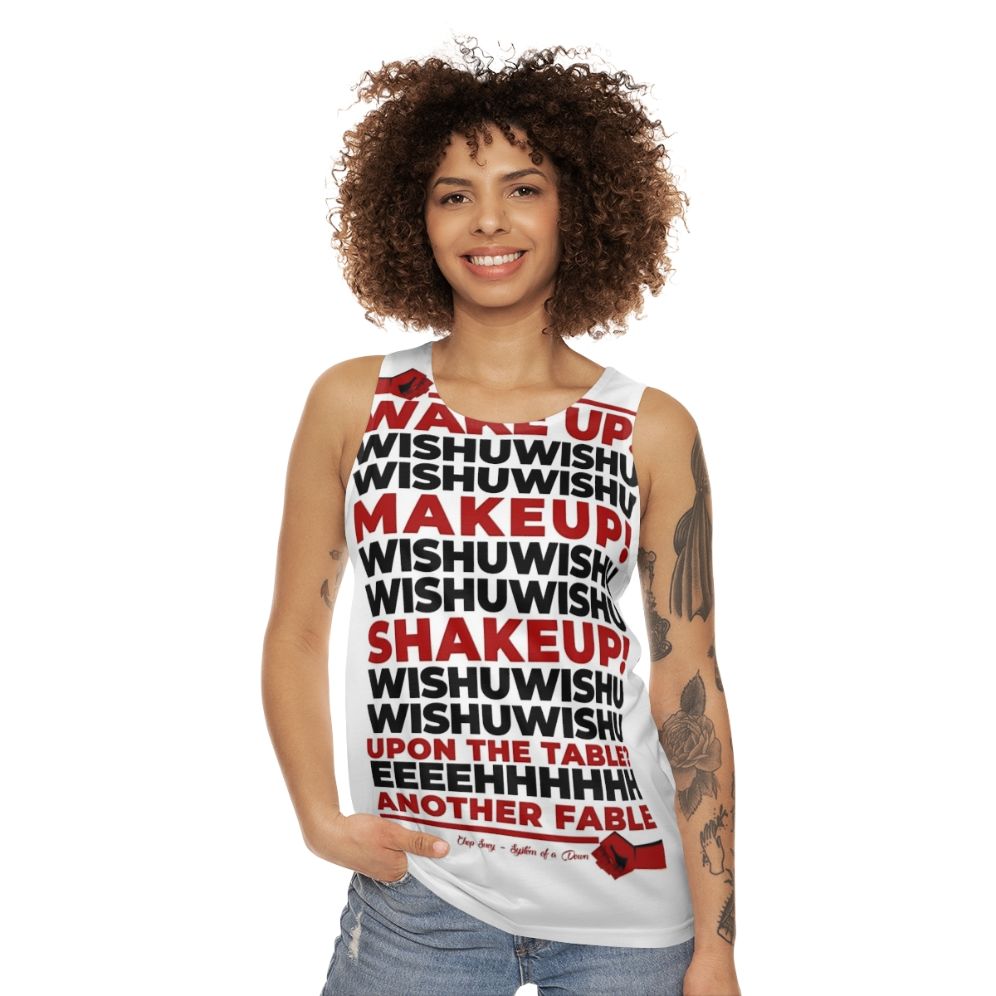 Wake Up Chop Suey Unisex Tank Top - women