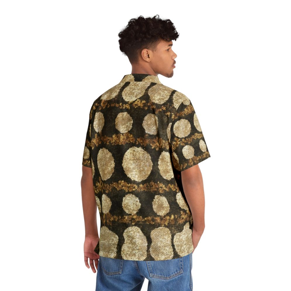 Australian Goanna Skin Pattern Hawaiian Shirt - People Back