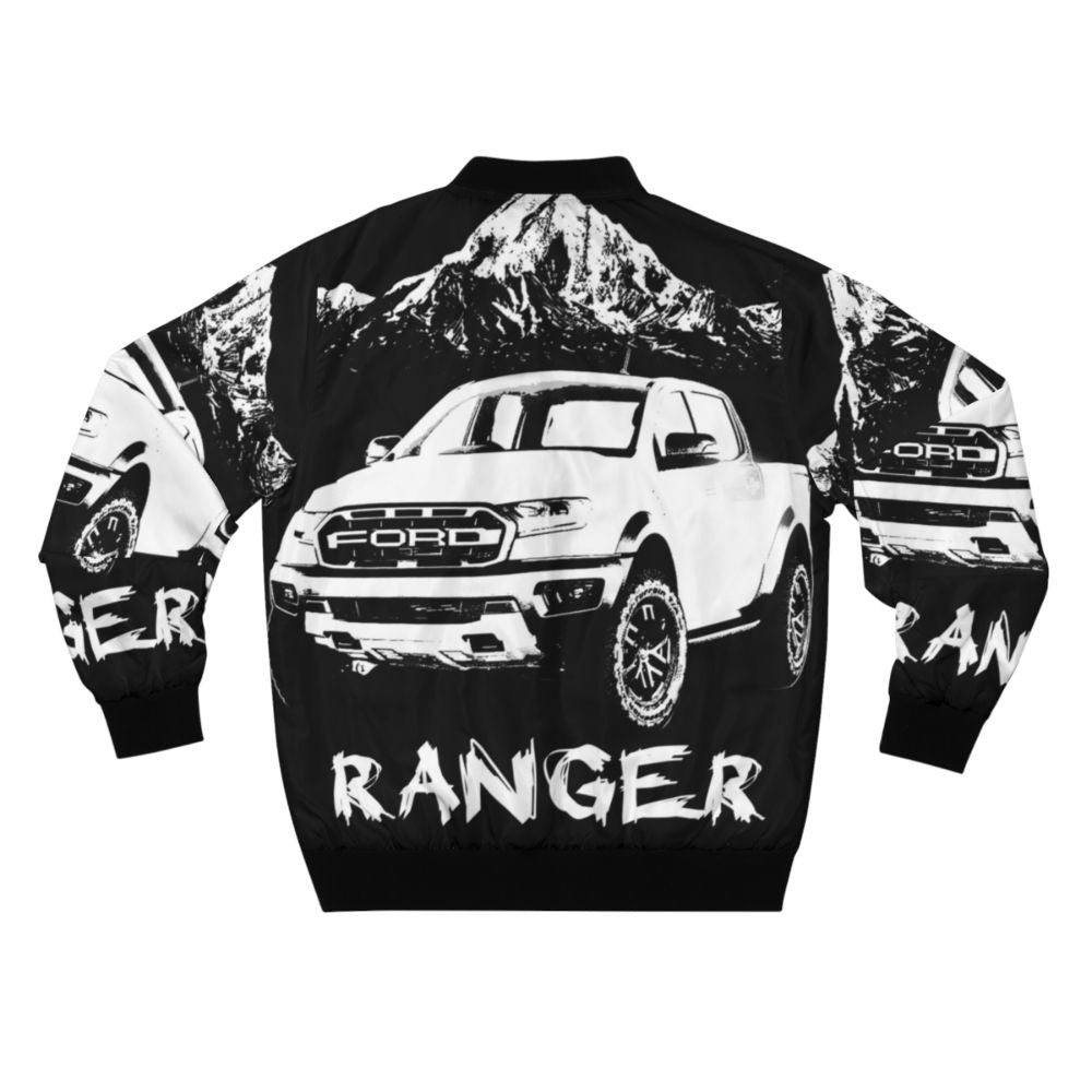 A rugged Ford Ranger inspired bomber jacket, perfect for outdoor adventures and 4WD enthusiasts. - Back