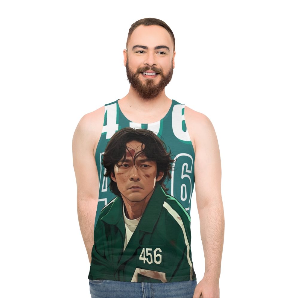 Squid Game Player 456 Seong Gi Hun Unisex Tank Top - men