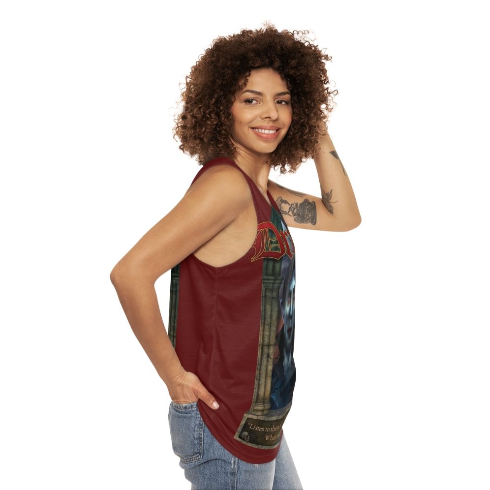 Dracula Unisex Tank Top - women side