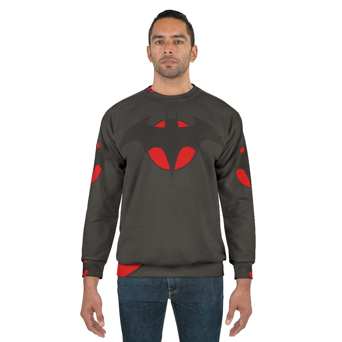 Robert Pattinson Batman Sweatshirt with Bat Symbol - men