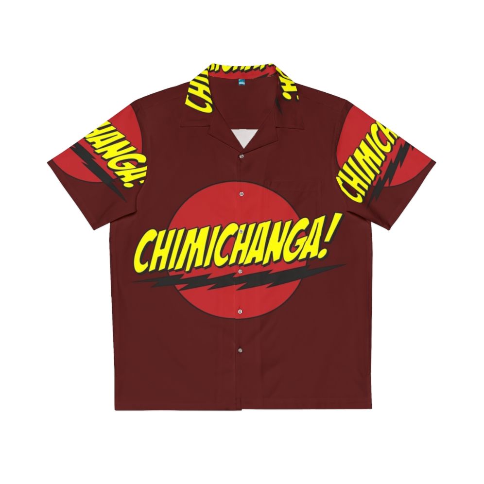 Chimichanga Logo Hawaiian Shirt featuring Deadpool, the Merc with a Mouth