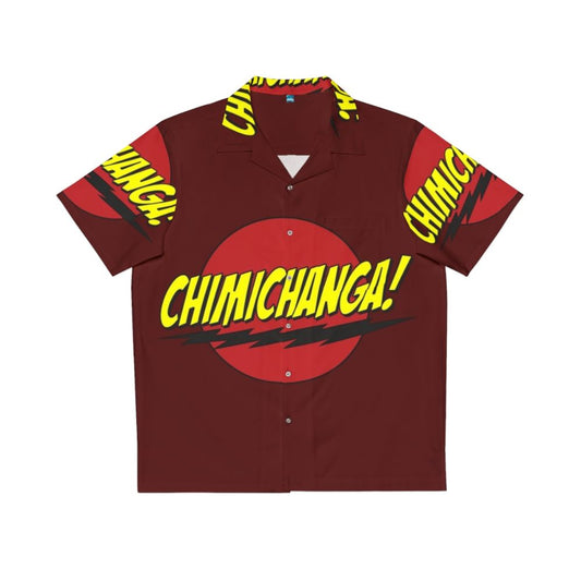 Chimichanga Logo Hawaiian Shirt featuring Deadpool, the Merc with a Mouth